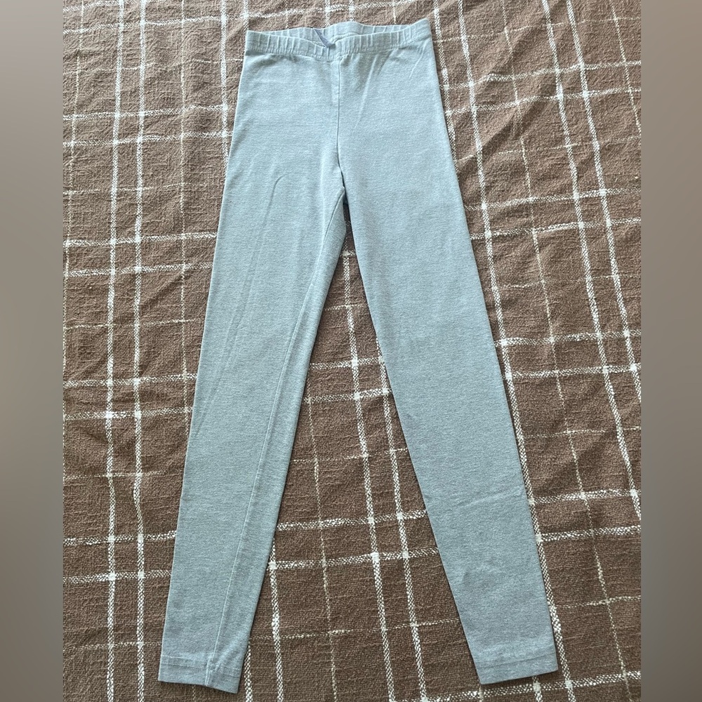 EUC, American Apparel Women’s Classic Light Gray Cotton Leggings Tights Size XS